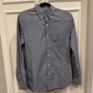 J. Crew Men's Dark Gray Button-Down Shirt